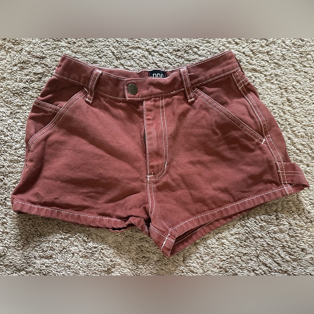 BDG Women's High Waist Rust Shorts G-12